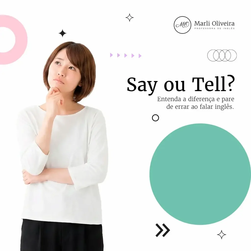 Diferença entre say e tell
